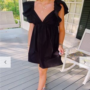 black triple threads dress size small